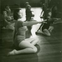 Girls Stretch at the University of Denver Lamont School of Music